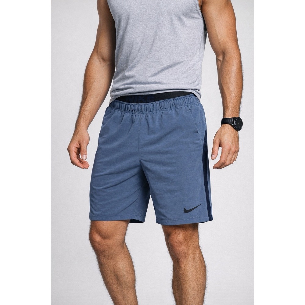 Nike Dri-FIT Flex Training Shorts Mens Large Blue Athletic Gym Workout